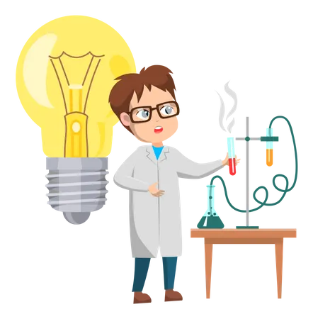 Scientist conducting research  Illustration