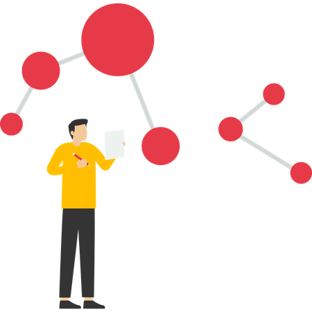 Scientists carry out laboratory studies  Illustration