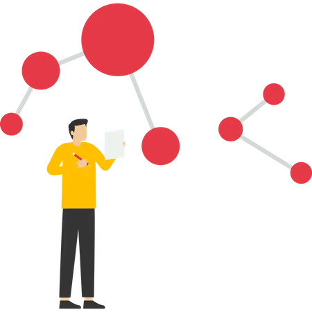 Scientists carry out laboratory studies  Illustration