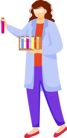 Scientists in lab coats  Illustration