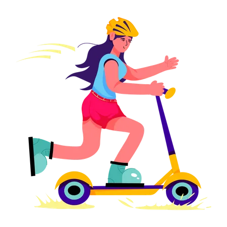 Scooter électrique  Illustration