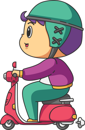 Scooter Vespa  Illustration