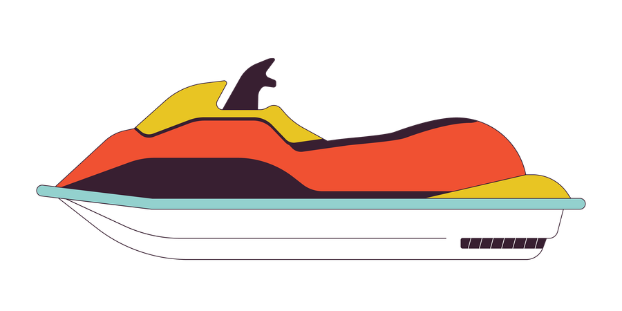 Scooter jetski  Illustration