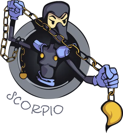 Scorpio zodiac sign Illustration