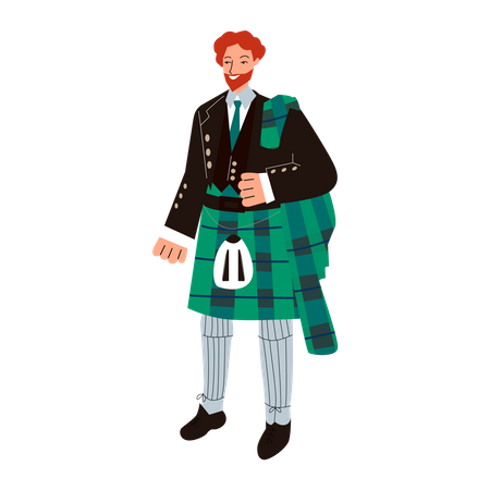 Scottish man  Illustration