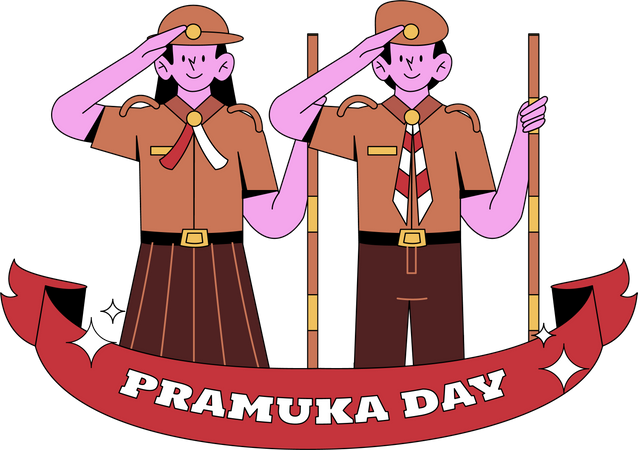 Scout Day Illustration