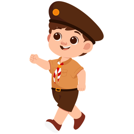 Scout indonésien  Illustration