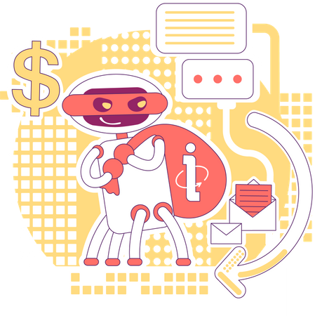 Scraper bot  Illustration