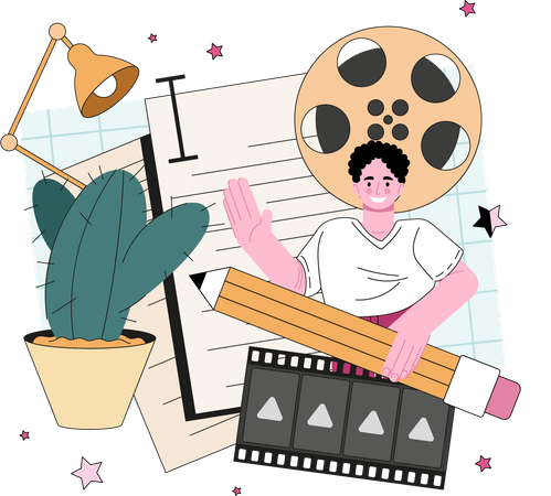Screenwriter Course  Illustration