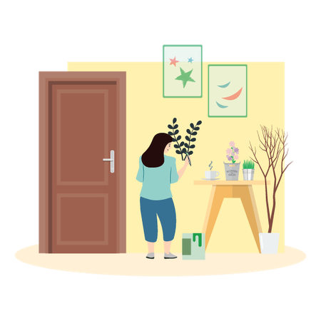 Scribble Masterpiece for Home Decoration  Illustration