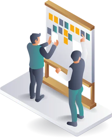 Scrum Board Setup for Business Planning and Execution  Illustration