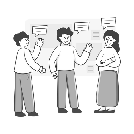 Scrum Meeting  Illustration