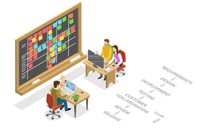 Scrum Table  Illustration