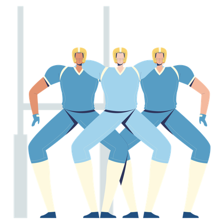 Scrum Team of fooball  Illustration