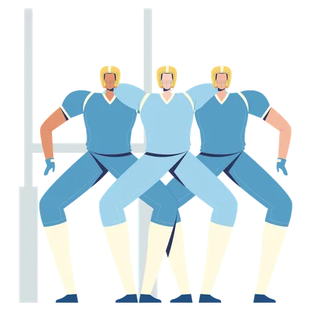 Scrum Team of fooball  Illustration