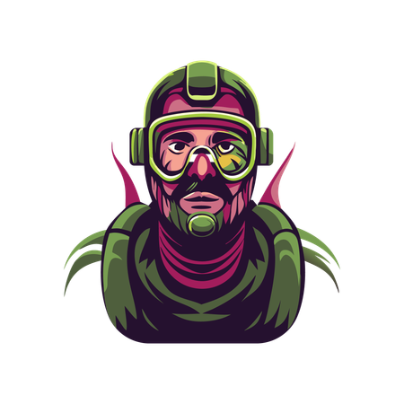 Scuba Diver  Illustration