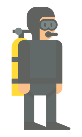 Scuba Diver  Illustration