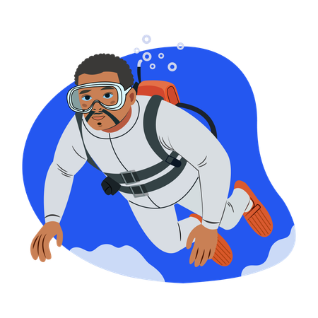 Scuba Diver  Illustration