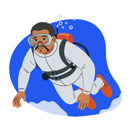 Scuba Diver  Illustration