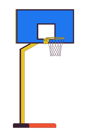 Scudo da basket sul palo  Illustration