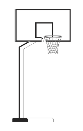 Scudo da basket sul palo  Illustration