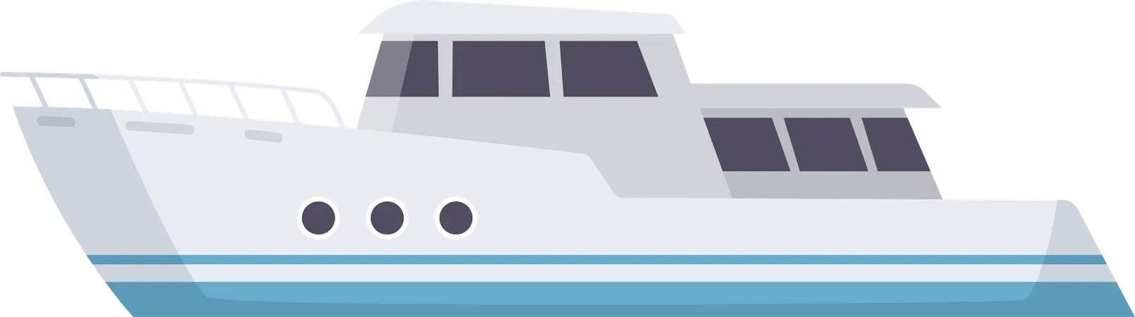 Sea Boat Illustration