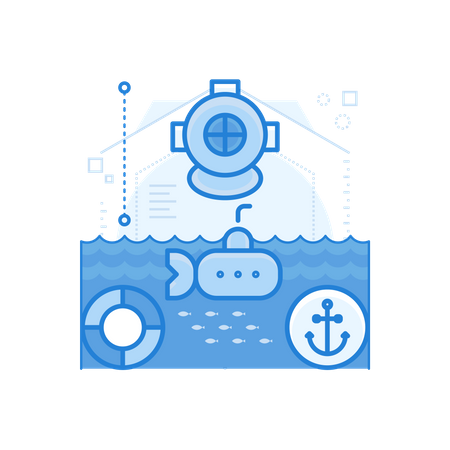 Sea Exploration  Illustration