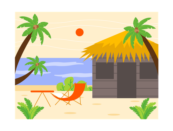 Sea hotel  Ilustración