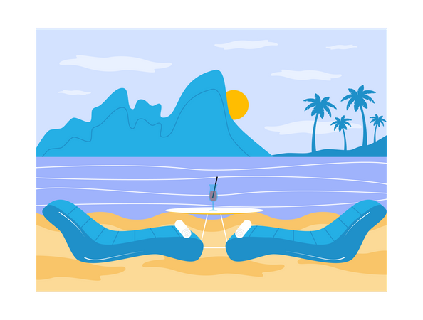 Sea hotel  Ilustración