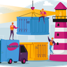 load containers illustrations free