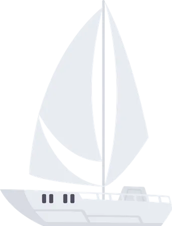 Sea Yacht  Illustration