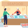 illustration for fresh fish
