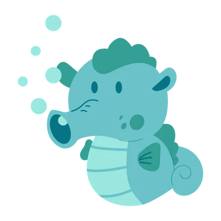 Seahorse Cub For Baby Animal イラスト