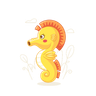 illustration seahorse