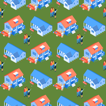 Seamless Pattern for Property Selection  Illustration