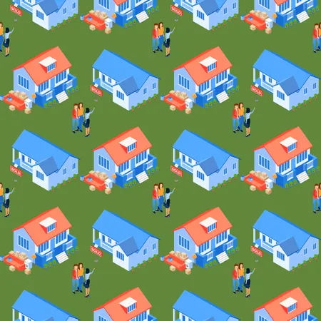 Seamless Pattern for Property Selection  Illustration