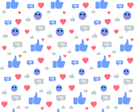 Seamless Pattern for Social Media  Illustration