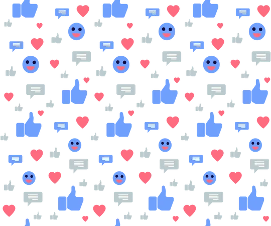 Seamless Pattern for Social Media  Illustration