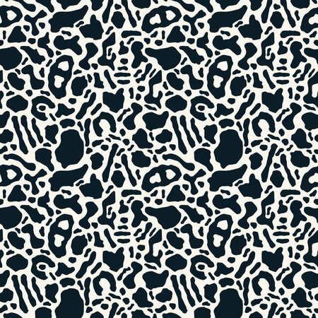 Seamless pattern with organic rounded and stripe shapes Illustration