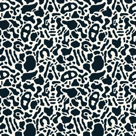 Seamless pattern with organic rounded and stripe shapes  Illustration