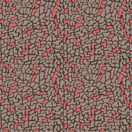Seamless pattern with organic rounded and stripe shapes  Illustration