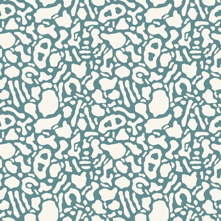 Seamless pattern with organic rounded and stripe shapes  Illustration
