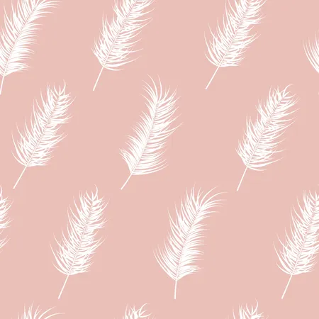 Seamless pattern with tropical leaves on pink background  Illustration