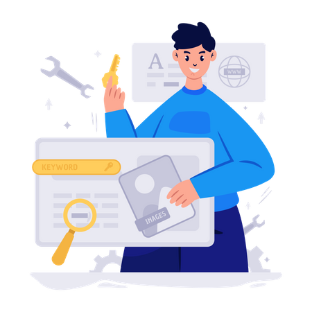 Search By Keyword  Illustration