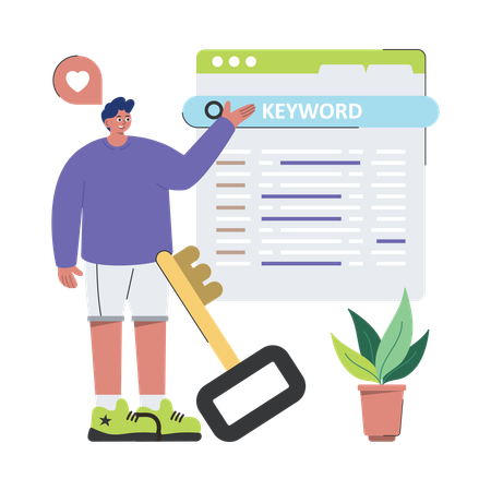 Search By Keyword  Illustration