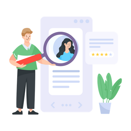 Search Candidate  Illustration