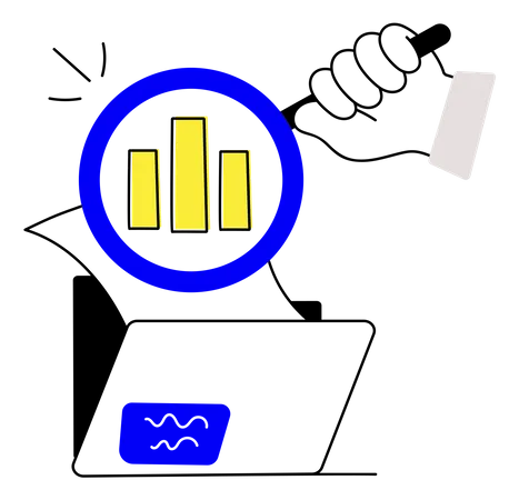 Search Data  Illustration