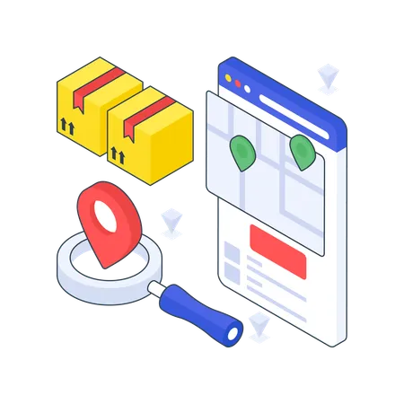 Search Delivery Location  Illustration