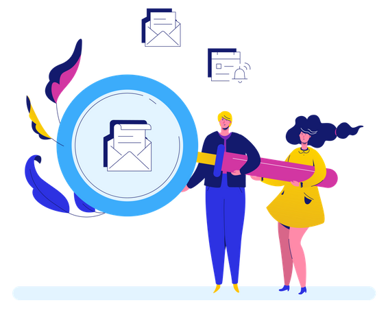 Search email  Illustration