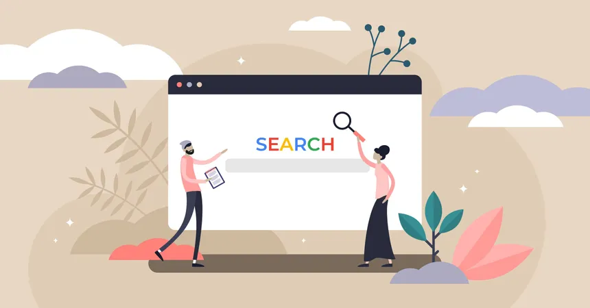 Search engine Illustration